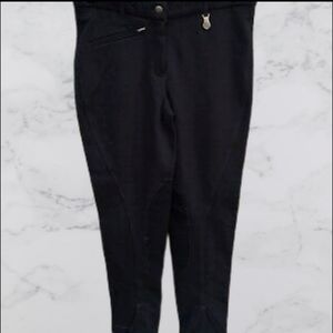 Vequi-Comfort sz 32 black equine riding breeches.